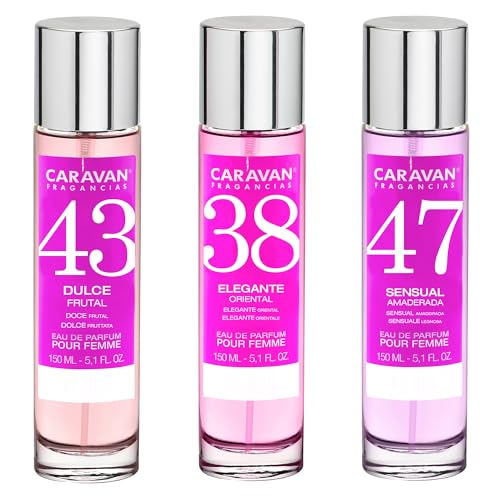 3x Caravan Perfume de Mujer Nº43 Nº38 Nº47-150ml.