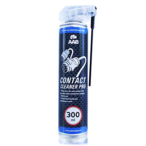 AAB Contact Cleaner PRO 300ml - Potente Agente de Limpieza – Contacto, Limpiador de Contactos, Limpia Contactos Electronicos, Limpieza Electronica, Limpiador Contactos