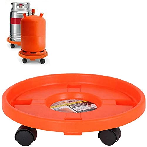 Acan Carro Porta bombona de Gas butano Universal 33.5 cm,Base con 4 Ruedas portaobjetos de Peso