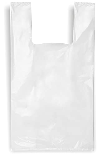 ACESA – Bolsas de Plástico Resistentes - Reciclables y reutilizables. Certificadas para uso alimentario. Bolsas camiseta – bolsas plástico asas – bolsas ecológicas - 35x50cm 1Kg.