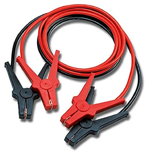 AEG Cables de ayuda para arranque "Alu-Tec", para 12 Voltios y 24 Voltios, en bolsa para guardar, 2 x 3m, en cuplimineto con DIN 72553