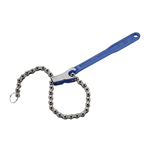 ALYCO - Llave de cadena, acero forjado, cadena de 50 cm, longitud llave: 300 mm | para apretar filtros de aceite - 111340