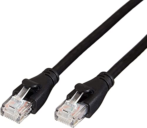 Amazon Basics - Cable de red Ethernet con conectores RJ45 (Cat. 6, 1000 Mbit/s, 1.52 m),para Ordenador personal, Negro