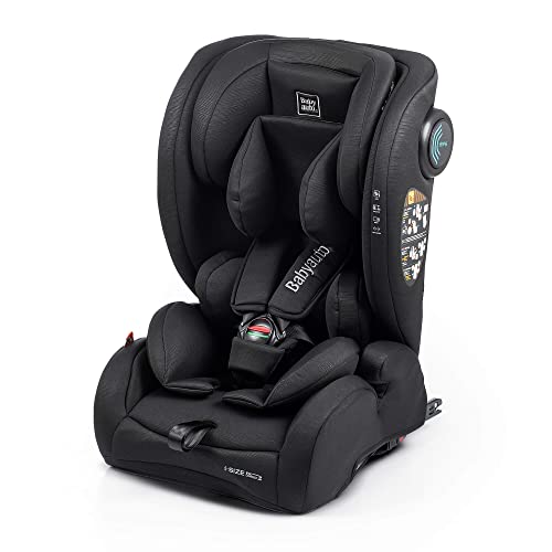 BABYAUTO – Silla de coche ARTIA ISIZE GR. 1/2/3 ISOFIX desde 9 a 36 KG – De 76-150cm de altura – Edad: desde 15 meses a 12 años – Armazón absorve impactos - Evolutiva – Color: BLACK LINE