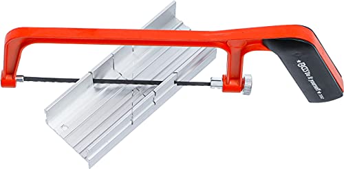 BGS Diy 2082 | Arco de sierra de aluminio | con caja de ingletes y hoja de sierra | 150 mm