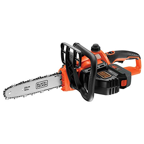 BLACK+DECKER GKC1825L50, Motosierra 18 V 5 Ah y Longitud de Espada 25 cm con Una Batería y Cargador