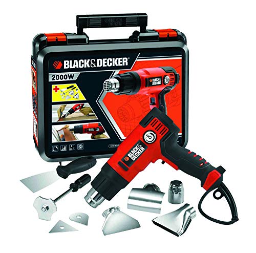 BLACK+DECKER KX2200K Decapador 2.000W hasta 645˚C 230V incluye 8 accesorios y maletín