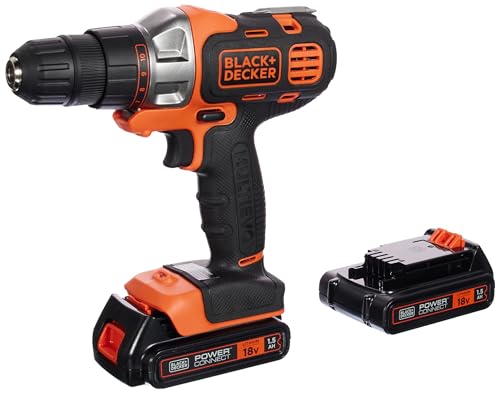 BLACK+DECKER MT218KB Taladro atornillador Multievo 18V con cabezal adaptado a multiherramientas