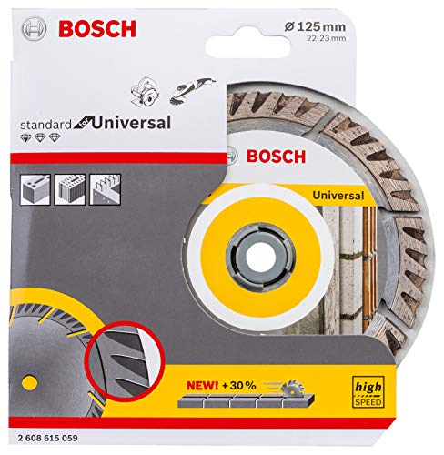 BOSCH ACCESORIOS - Bosch Disco de corte de diamante estándar, tipo Universal:125 mm.