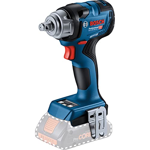 Bosch Professional 18V System atornillador de impacto a batería GDS 18V-330 HC (par de apriete 330 Nm y par de arranque 560 Nm, preajuste con tres velocidades)