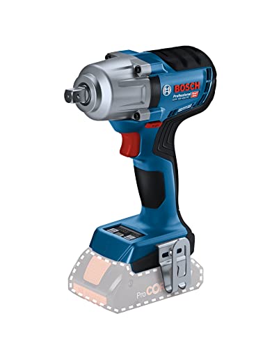 Bosch Professional 18V System GDS 18V-450 PC - Atornillador de impacto a batería (450 Nm, arranque 800 Nm, tuercas M10-M20)