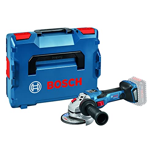 Bosch Professional GWS 18V-15 SC - Amoladora angular a batería (18V, velocidad variable, disco Ø 150, módulo Connectivity, Biturbo, sin batería, en L-BOXX), Na, Ø 150 mm