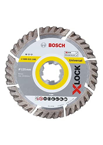 Bosch Professional Standard - Disco de corte de diamante (universal, X-LOCK, Ø125 mm, diámetro del orificio: 22,23 mm, anchura de corte de 2 mm)