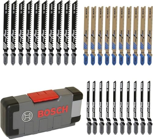 Bosch Professionnal Set Tough Box con 30 hojas de sierra calar Basic for Wood and Metal (para madera y metal, accesorios calar)