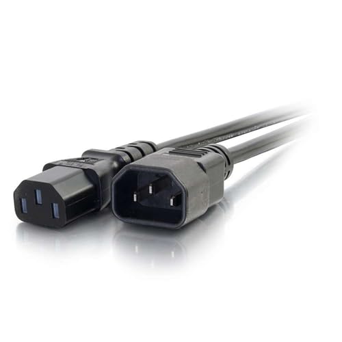 Cables To Go Computer Power Cord Extension - Power Extension Cable (250 Vac) - Iec 320 En 60320 C13 - Iec 320 En 60320 C14-0.5 M