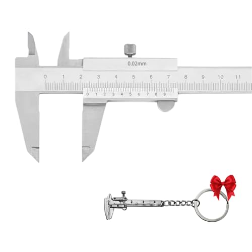CalibrePieDeRey Pie de Rey 150mm (6 pulgadas). Calibre Analógico Vernier Profesional de Precisión para Medición de Diámetros y Profundidades