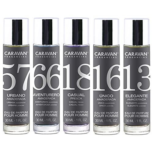 CARAVAN 5X Perfumes Surtidos de Hombre N13 N16 N18 N56 N57.