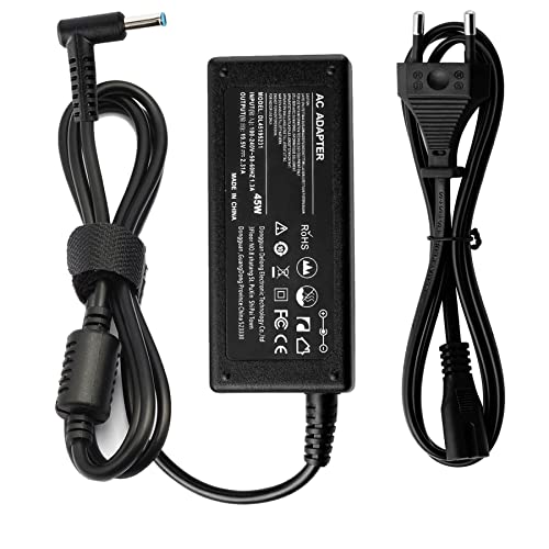 Cargador 45W 19.5V 2.31A Adaptador Laptop para HP Pavilion X360 11 13 15 Elitebook 840 830 850 Probook 430 440 450 455 470 G3-G8 Stream 14 741727-001 PC Ordenador Portátil Alimentación 4.5 * 3.0 mm