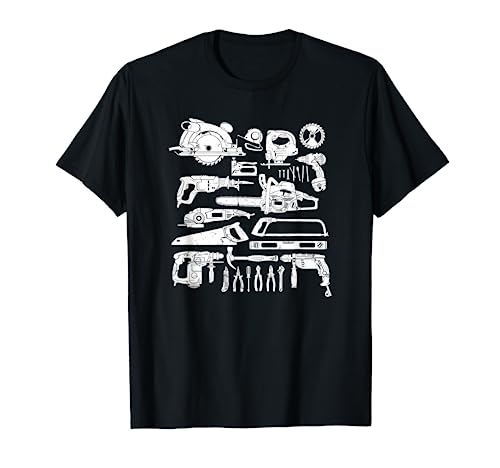 Carpintero mecánico mano herramienta eléctrica Sierra Handyman carpintero Camiseta