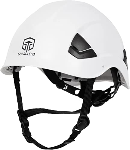 Casco de seguridad ventilado, casco de seguridad con casco industrial EN 397, casco de trabajo aprobado ANSI Z89.1 para la industria y la construcción (blanco)