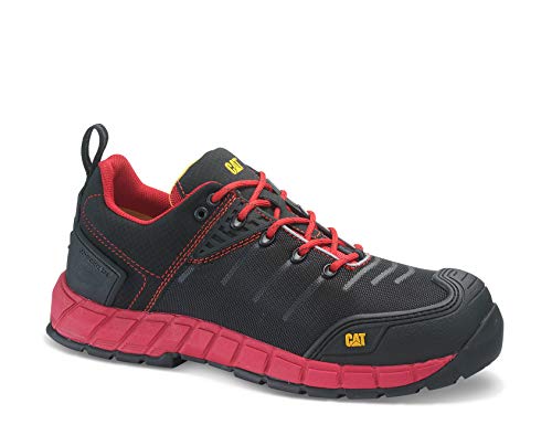 Caterpillar Cat Byway S1P - Zapato de Seguridad con Tapa de plástico para Hombre, Color Rojo, Talla 40