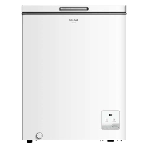 Cecotec Congelador Horizontal Bolero CoolMarket Chest 142 White E, Capacidad 142 L, Modo Inverter Plus, Dual Fuction, Fast Freezing, Cesta Interior, Control Electrónico, Clase E