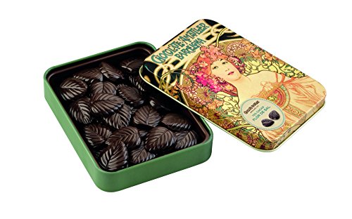 Chocolate Amatller – Caja Regalo Metálica Bombones (Hojas Finas de Chocolate 70% Cacao con Sal de Mar) – Detalle Único