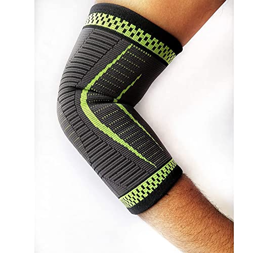 Codera deportiva para Pádel, Tenis, Gimnasio, levantamiento de pesas. Soporte de codos Manga de compresión para tendinitis, epicondilitis y artritis