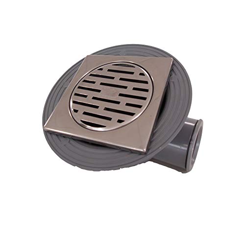Crearplast c-223-l - Caldereta sifonica extensible sin horizontal rejilla inoxidable