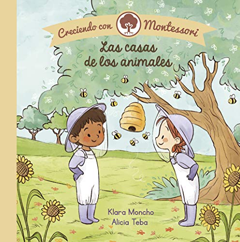 Creciendo con Montessori. Libro de cartón - Las casas de los animales (Pequeñas manitas)