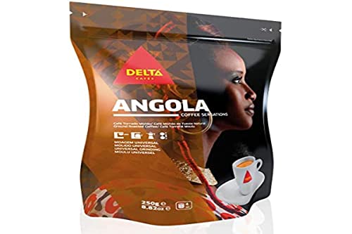 Delta Cafés Origen Angola - Café Molido - Robustos Granos Africanos Mezclados con Arábica - 220 g