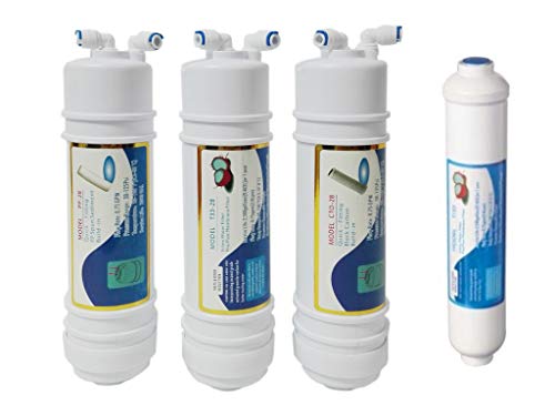 Depurtek | Kit Osmosis Inversa 4 Filtros CS | Alta Rendimiento Compatibilidad | Carbono | Depuración