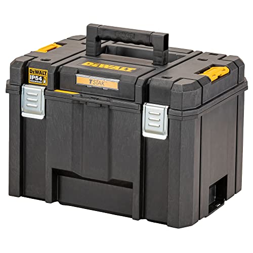 DEWALT DWST83346-1 - Caja de herramientas profunda VI TSTAK, Volumen de 44 litros, Combinable con otras cajas TSTAK, IP54