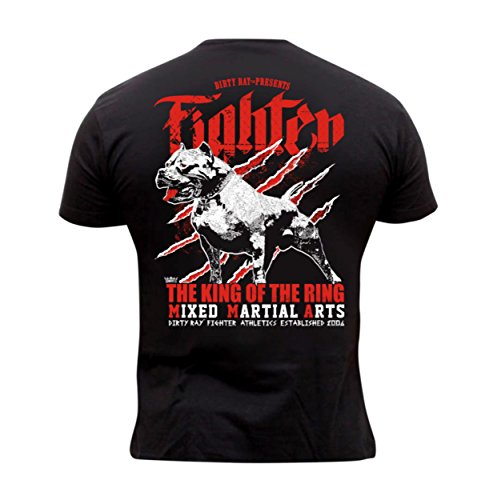 Dirty Ray Artes Marciales MMA Fighter Camiseta Hombre K74C (L)