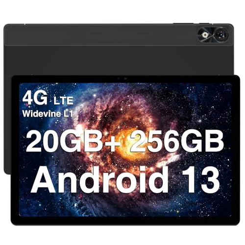 DOOGEE T10PLUS Android 13 Tablet, Tablet 10.51 Pulgadas 20GB RAM+ 256GB ROM(1TB TF), 4G LTE+5G WiFi, 13MP Cámara/2.0 GHz Octa Core/Tablet PC 2K/ 8250mAh Batería/Face ID/ BT5.0/ Widevine L1/ TUV