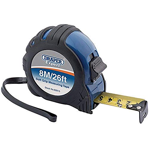 Draper 82815 Expert - Cinta métrica profesional (8 m, 8 m), color negro