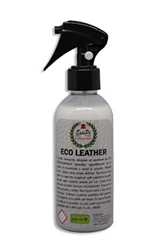 Eco Leather Limpiador para artículos de piel sintética, piel sintética, vinilo y Skai. Limpia, nutre y protege. Producto de alta calidad. Base acuosa no tóxica. 250 ml
