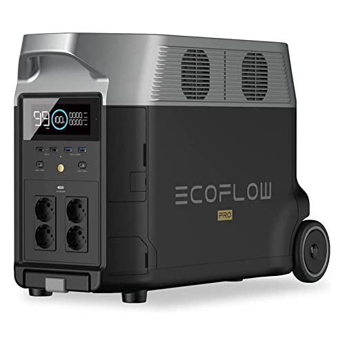 ECOFLOW Generador de Energía Portátil DELTA Pro, Generador Solar Ampliable, 3,6kWh-25kWh, Gran Salida de CA de 3600W, Estación de Energía Solar de Reserva para Viviendas, Acampadas al Aire Libre