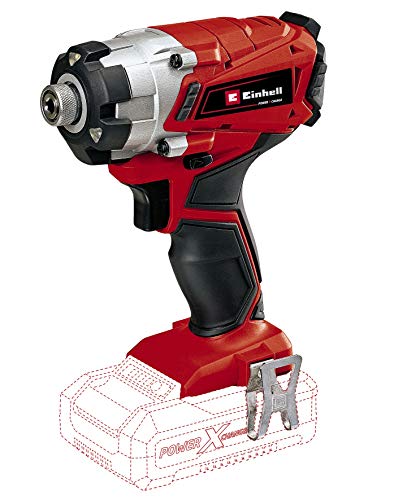 Einhell Atornillador de impacto a batería - TE-CI 18/1 Li-solo Power X-Change - Iones de litio, 18 V, electrónica de control de velocidad, 3 LED de alimentación, sin batería ni cargador