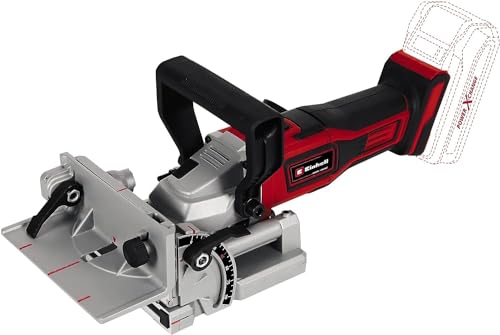 Einhell Fresa engalletadora con batería TE-BJ Li-Solo Power X-Change (18V, iones de Li, ajuste de ángulo/altura continuo, regulación de profundidad de 6 niveles, sin batería ni cargador)