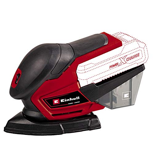 Einhell Lijadora múltiple TE-OS 18/150 Li-Solo Power X-Change (24.000 r.p.m., caja colectora de polvo, adaptador de aspiración de polvo, sin batería ni cargador)