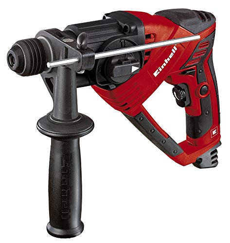 Einhell Martillo perforador RT-RH 20/1 (500 W, 1,6 J, capacidad perforación Ø hormigón 20 mm, SDS-Plus, embrague de deslizam. por sobrec.,tope metálico de profund. perforación, preselección veloc.)