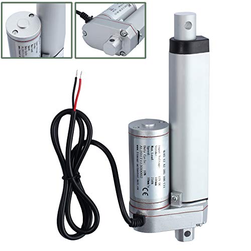 EYPINS 100mm Actuador Lineal Motor, Motor de Actuador Lineal DC 12V 750N para Abridor de Puerta Eléctrico de Coche RV, Mesas Elevadoras de TV, Camillas de Masaje, Camas Eléctricas, Sofás Eléctricos