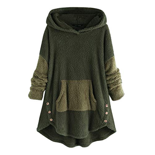 Fairy Costume - Sudadera con capucha para mujer y adolescente, para invierno, cálida, de tejido softshell con capucha, abrigo, parka, verde, L
