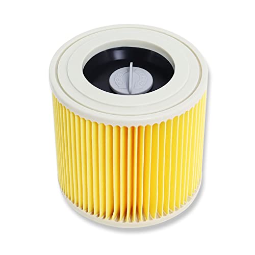 Filtro de Cartucho Compatible con Kärcher Aspiradora en Seco y Húmedo WD2 WD3 Series A Series Reemplaza # KAR64145520 por Poweka