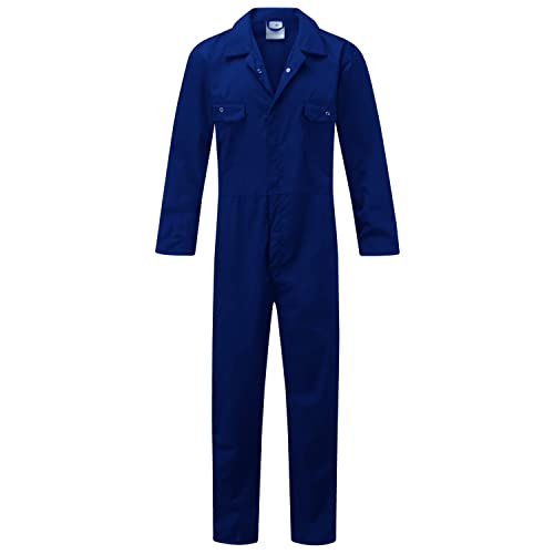 Fort - Overol Workforce - Pequeño - Overol azul real - 210 g/m² - Bolsillos tachonados - Traje de trabajo cómodo - Overol duradero para hombre - Overol de trabajo para hombre