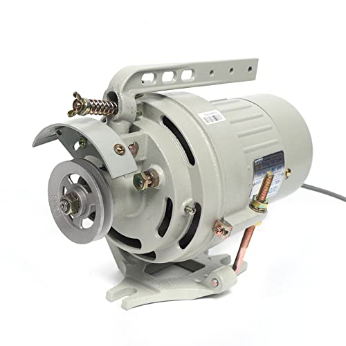 Futchoy Motor eléctrico para máquina de coser industrial, 220 V, 250/400 W, motor de embrague, 2850 RPM, para máquina de coser industrial (400 W)