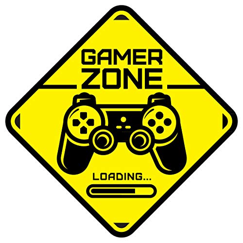 Gamer Zone Loading etiqueta de la puerta Habitación de los niños Etiqueta de la pared Mural Calcomanía de vinilo
