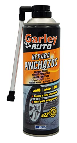 GARLEY Repara Pinchazos Coche 650cc - 500 ml