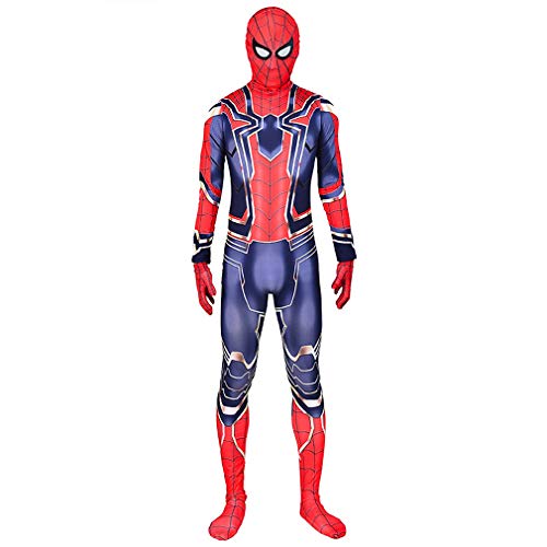 GUOHANG Niños Adulto Superhéroe Spiderman Homecoming Halloween Carnaval Spider-Man Película Disfraz Props Cosplay Disfraz, Spandex/Lycra,Spiderman 9,180CM~190CM